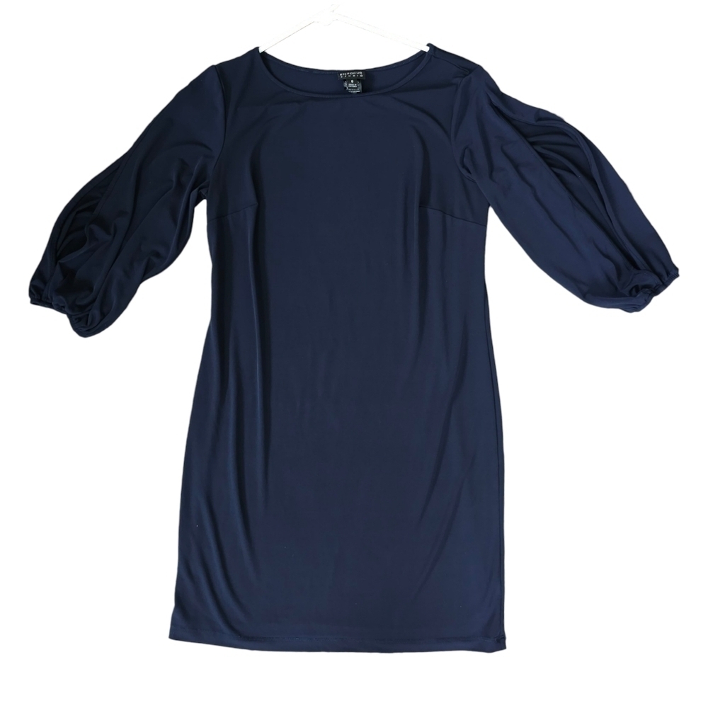 Enfocus Studio Navy Split Sleeve Dress